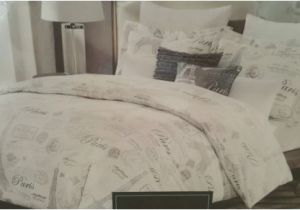 Cynthia Rowley Paris Bedding Set Nu Cynthia Rowley 5pc Queen Paris Script French Comforter