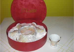 D Lusso Home Collection D 39 Lusso Home Collection Cups and Saucers In Round Box