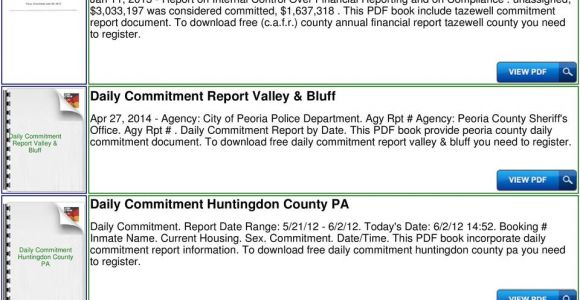Daily Commitment Report In Peoria Il Daily Commitment Chicago Ebook