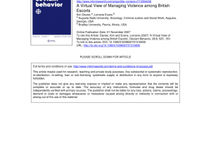 Daily Commitment Report Peoria Il Pdf A Virtual View Of Managing Violence Among British Escorts