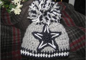 Dallas Cowboys Colors Yarn Crochet Beanie Baby Hat Dallas Cowboy Colors Navy Grey and