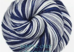 Dallas Cowboys Colors Yarn Dyed to order Self Striping sock Yarn Blue Gray