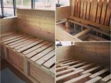 Daybed Converts to Queen Australia Couch Storage and and Pull Out Bed Skoolie Skoolieconversion Diy