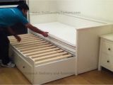 Daybed that Converts to Queen Ikea Hemnes Day Trundle Bed with 3 Drawers White No Place Like