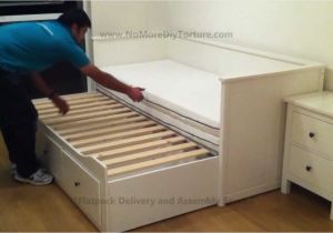 Daybed that Converts to Queen Ikea Hemnes Day Trundle Bed with 3 Drawers White No Place Like