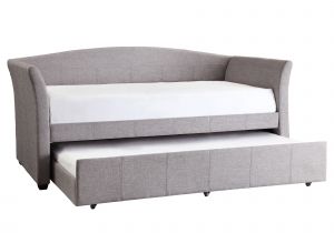 Daybeds at Value City Furniture Deco Linen Rolled Arm Daybed and Trundle by Inspire Q Grey Linen