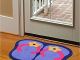 Daystar Carpet Cleaning Panama City Fl Cartoon originality Slipper Flower Pattern Non Slip Doormat Blue Red