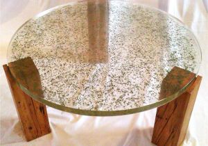 Decomposed Granite with Resin Translucent Resin Table top with Embedded Crushed Leaves by Fogliart