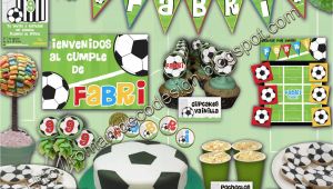 Decoracion De Futbol Para Cumpleaños Infantiles todo Personalizado Golosinas Candy Bar Etiquetas souvenirs