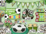 Decoracion De Futbol Para Fiesta De Cumpleaños todo Personalizado Golosinas Candy Bar Etiquetas souvenirs