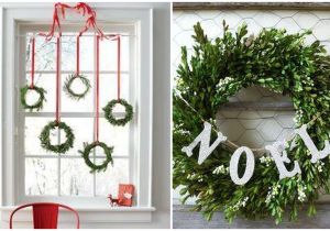 Decoraciones Navideñas Para Puertas Con Material Reciclable Adornos De Navidad Para Puertas Adorno De Navidad Para Puerta