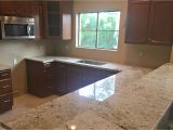 Demi Bullnose Granite Edge Cafe Creme Granite Countertop Remodel In Phoenix Az with Flat