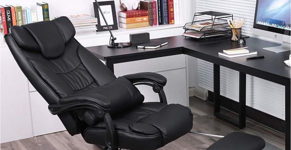 Desk Chair with Leg Rest Gaming Swivel Chair with Foldable Headrest Office Chair