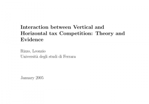 Destin Fl Sales Tax Pdf Interaction Between Vertical and Horizontal Tax Competition