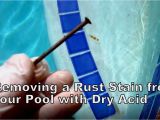 Diamond Brite Pool Finish Problems Removing Rust Stains From Your Pool Youtube