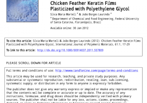 Difference Between Feather Down and Down Alternative Transformation Of Chicken Feather Keratin and Pomelo Peel Pectin