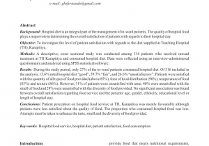 Different Types Of Hospital Beds Ppt Pdf Quality and Standards Of Hospital Food Service A Critical