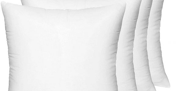 Different Types Of Pillow Stuffing Amazon Com Hippih 4 Pack Pillow Insert 18 X 18 Inch