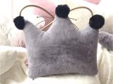 Different Types Of Pillow Stuffing Rabbit Fur Pillow Decorative Room Cartoon Star Heart Crown Pillow