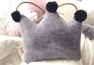 Different Types Of Pillow Stuffing Rabbit Fur Pillow Decorative Room Cartoon Star Heart Crown Pillow