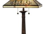 Discontinued Dale Tiffany Lamps Dale Tiffany Tt13115 Fieldstone Oak Park 2 Light Table