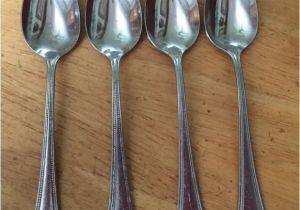 Discontinued Oneida Stainless Steel Flatware Patterns Oneida Patrician 4 Teaspoons Stainless Flatware Spoon Dot