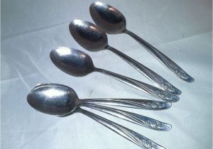 Discontinued Oneida Stainless Steel Flatware Patterns Oneida Roseanne Stainless Steel 6 Large Oval Spoons