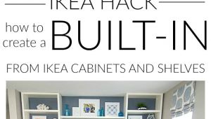 Diy Built In Entertainment Center Plans Diy Built In Using Ikea Cabinets and Shelves Blogger Home Projects