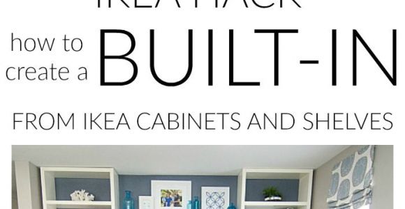 Diy Built In Entertainment Center Plans Diy Built In Using Ikea Cabinets and Shelves Blogger Home Projects