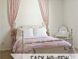 Diy Canopy Bed without Drilling Easy No Sew Curtain Canopy Little Girl Bedroom Progress Bless Er