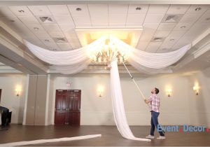 Diy Ceiling Draping Kit Prefabricated Ceiling Drape Kits Instructional Video Youtube