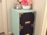 Diy Desk with File Cabinet Filing Cabinet Makeover Black Chalkboard Paint On the Drawers