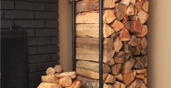 Diy Indoor Firewood Rack Plumbing Pipe Firewood Holder Home Decor Pinterest Home Home