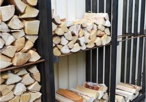 Diy Indoor Firewood Storage Rack Holzvorrat In Schon Und Praktisch Interieur Praktisch Garten