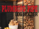 Diy Indoor Firewood Storage Rack Plumbing Pipe Firewood Holder My Home Pipe Furniture Firewood