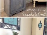 Diy Kitchen Cabinet Plans Free Wood Tilt Out Trash Can Cabinet Home Diy Kitchen Trash Can