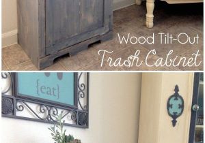 Diy Kitchen Cabinet Plans Free Wood Tilt Out Trash Can Cabinet Home Diy Kitchen Trash Can