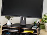 Diy Monitor Stand Wood Groa Handel Diy Desktop Computer Monitor Riser Stand Desktop Holz