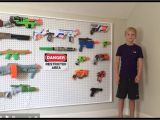 Diy Nerf Gun Storage Ideas Nerf Gun Storage On Pegboard Diy Youtube