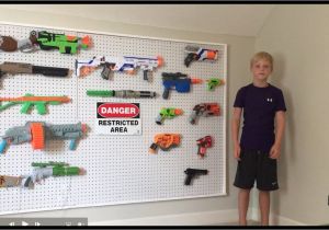 Diy Nerf Gun Storage Ideas Nerf Gun Storage On Pegboard Diy Youtube