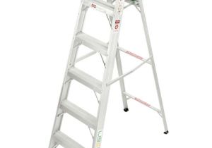 Diy Potty Step Stool with Handles Liberti Aluminium 6 Feet 5 Years Warranty Diy Ladder with Utility