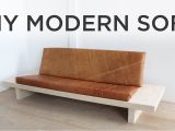 Diy Sectional sofa Frame Plans Diy Modern sofa How to Make A sofa Out Of Plywood Youtube