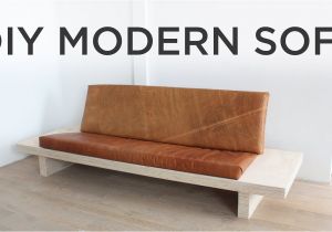 Diy Sectional sofa Frame Plans Diy Modern sofa How to Make A sofa Out Of Plywood Youtube