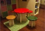 Diy toddler Step Stool with Rails Plans Diy Kids Mushroom Table and toad Stools Updated Outdoors Diy