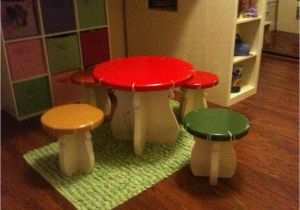 Diy toddler Step Stool with Rails Plans Diy Kids Mushroom Table and toad Stools Updated Outdoors Diy