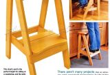 Diy toddler Step Stool with Rails Plans Kitchen Step Stool Plans Furniture Plans Homestuffs Pinterest