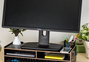 Diy Triple Monitor Stand Wood 2019 Diy Desktop Computer Monitor Riser Stand Desktop Wooden Monitor