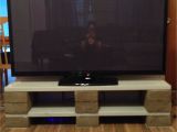 Diy Triple Monitor Stand Wood Diy Tv Stand Made Out Of Cinder Blocks and Wood Supplies Cost About