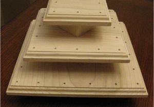 Diy Triple Monitor Stand Wood Three Tier All Wood Cake Pop Stand Let S P A R T Y Pinterest