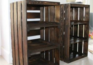 Diy Wood Crate Nightstand Bloombety Crates Diy Nightstand with Green Glass Diy